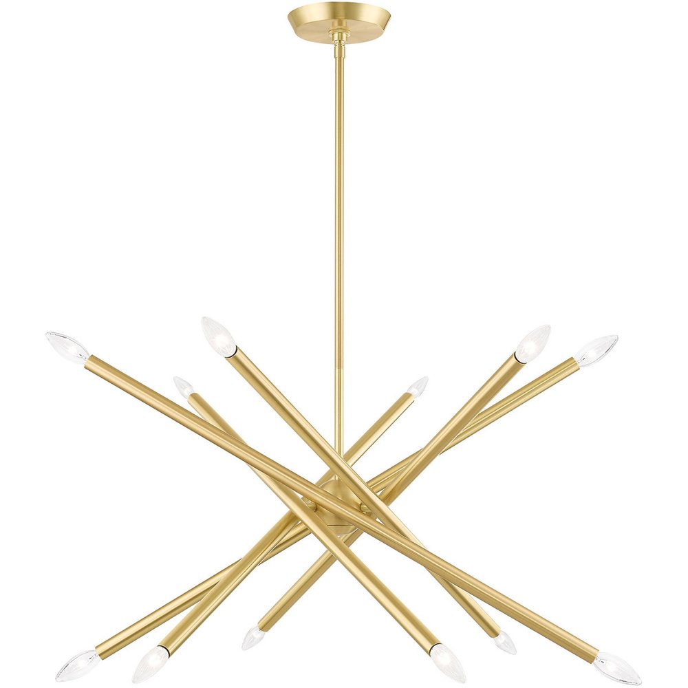 Six Light Dimmable Chandelier With Shades