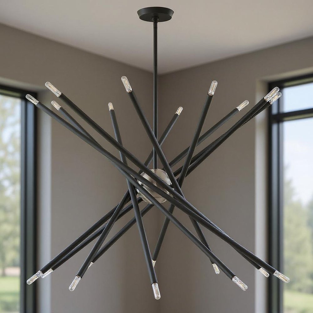 Multi Light Dimmable Chandelier With Shades