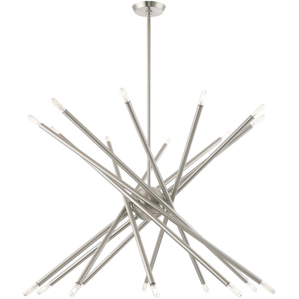 Multi Light Dimmable Chandelier With Shades