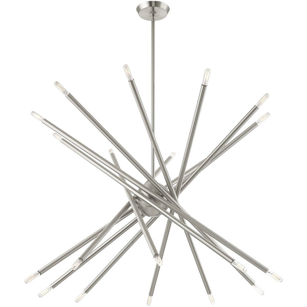 Multi Light Dimmable Chandelier With Shades