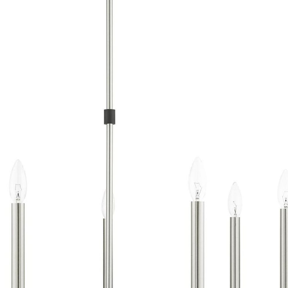 Seven Light Dimmable Chandelier With Shades