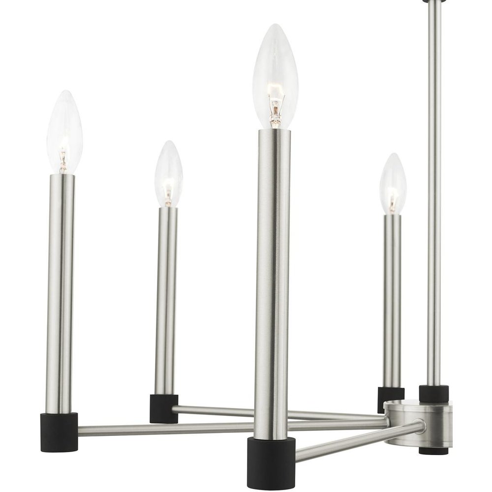 Seven Light Dimmable Chandelier With Shades