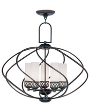 Five Light Dimmable Chandelier With Shades