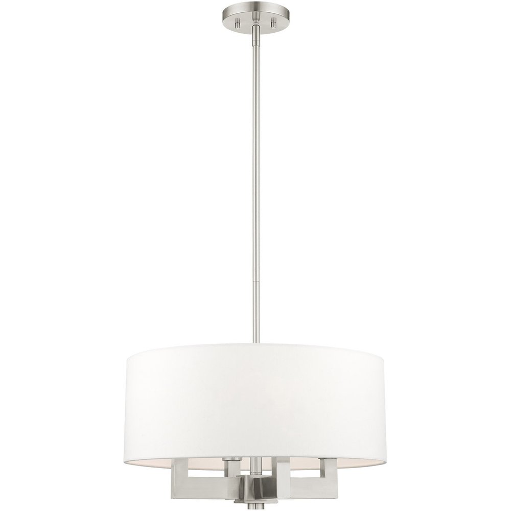 Four Light Dimmable Chandelier With Shades