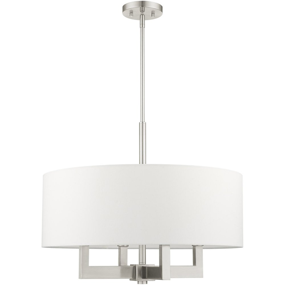 Four Light Dimmable Chandelier With Shades
