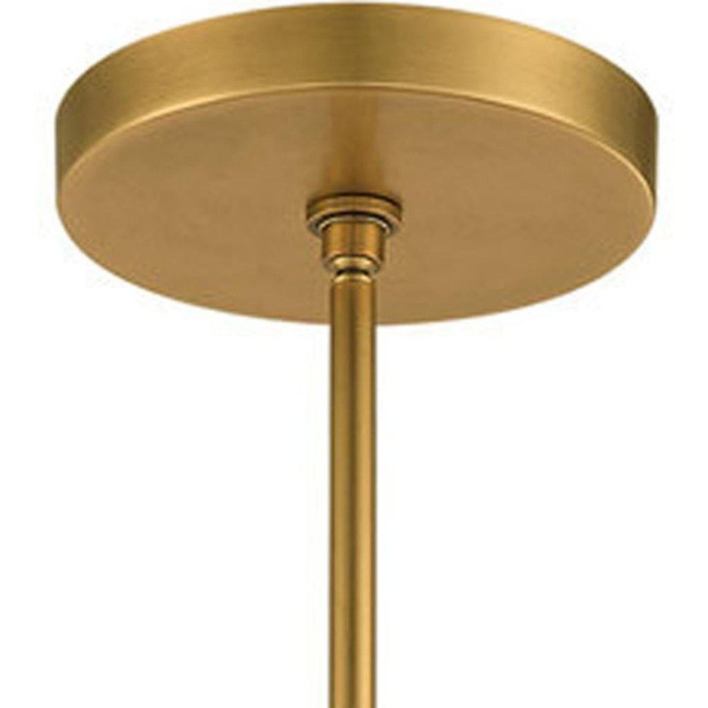 Brass Eight Light Metal Dimmable Chandelier With Shades