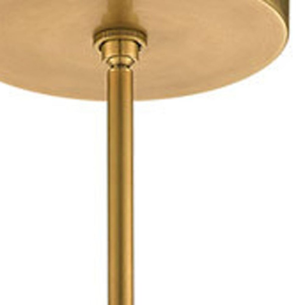 Brass Ten Light Metal Dimmable Chandelier With Shades