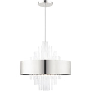 Ten Light Dimmable Chandelier With Shades