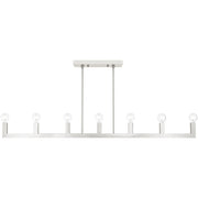 Seven Light Dimmable Chandelier With Shades