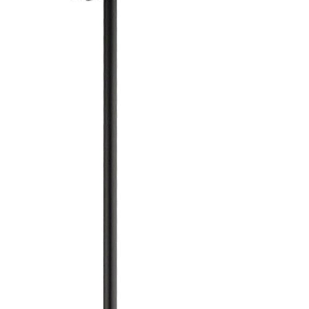 Black Four Light Metal Dimmable Chandelier With Shades