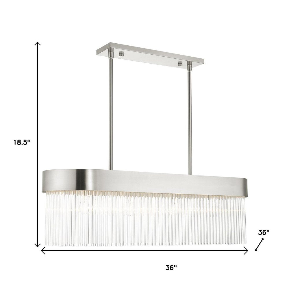Four Light Dimmable Chandelier With Shades