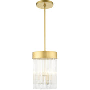 Gold Three Light Metal Dimmable Chandelier With Shades