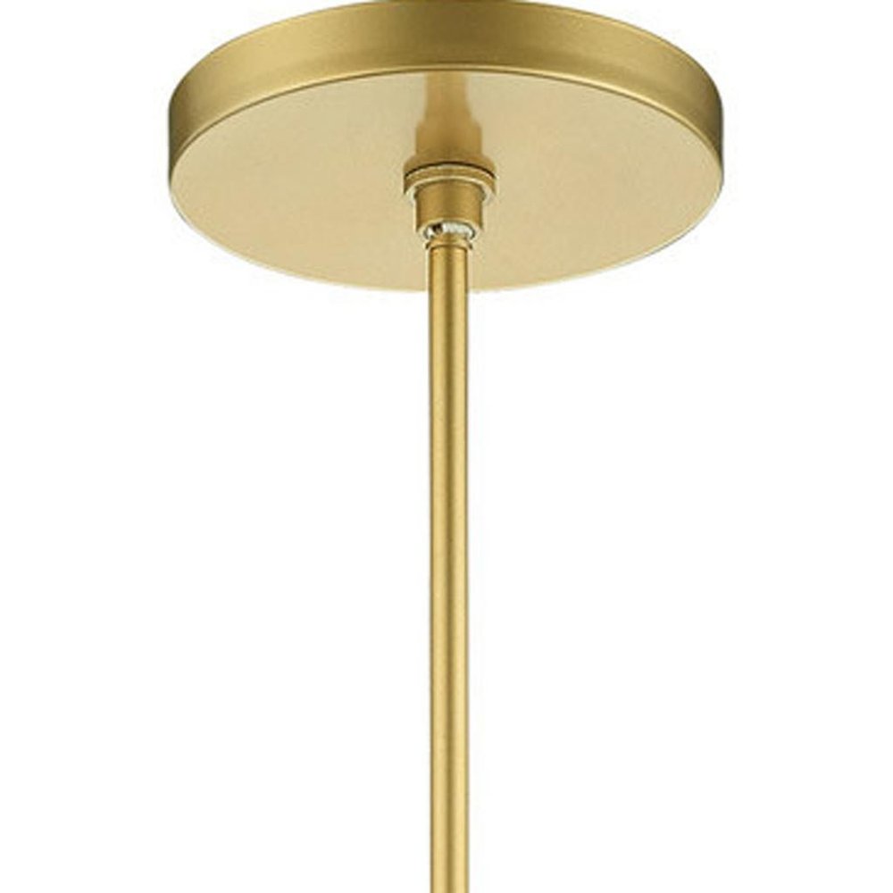 Gold Three Light Metal Dimmable Chandelier With Shades