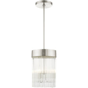 Nickel Three Light Metal Dimmable Chandelier With Shades