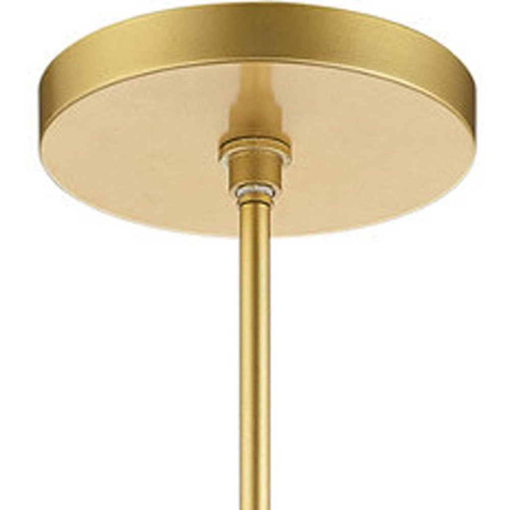 Gold Metal Dimmable Chandelier With Shades