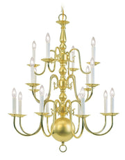 Brass Multi Light Metal Dimmable Chandelier With Shades