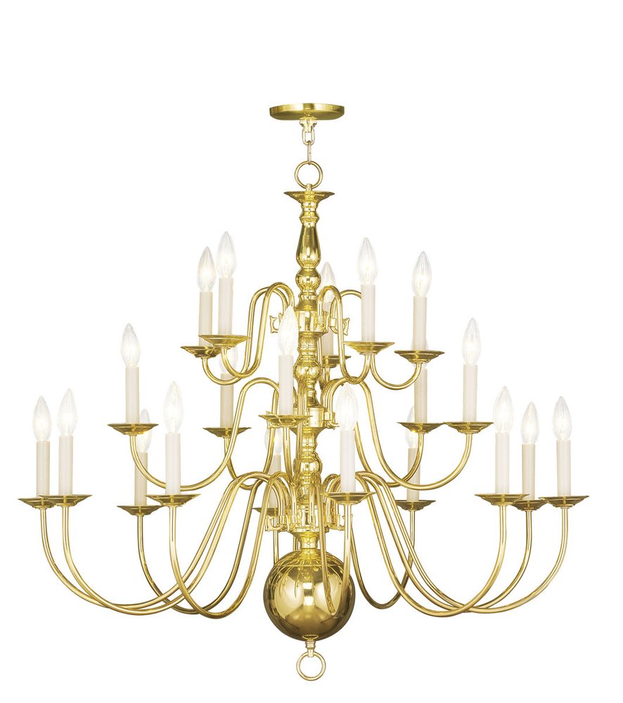 Brass Multi Light Metal Dimmable Chandelier With Shades