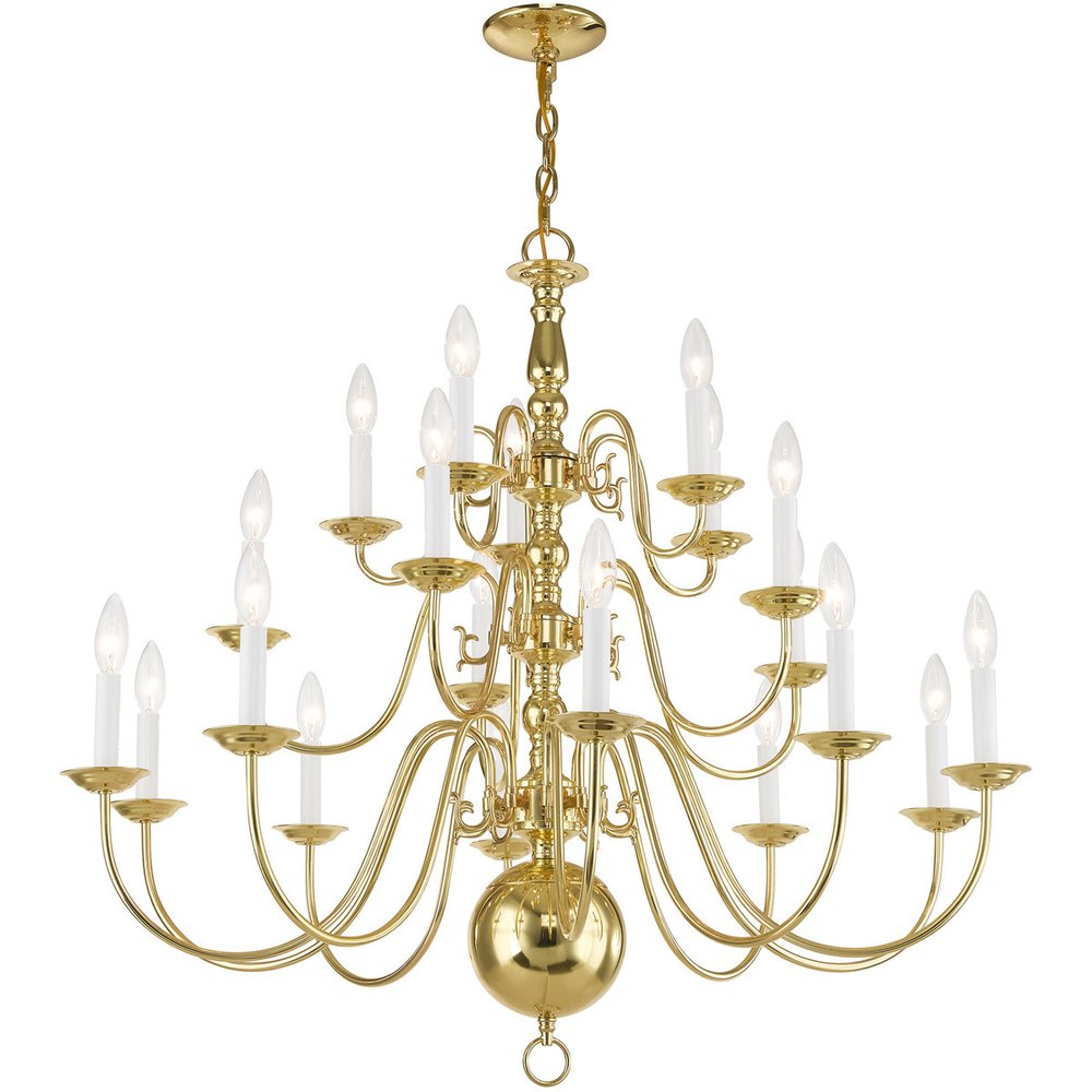 Brass Multi Light Metal Dimmable Chandelier With Shades