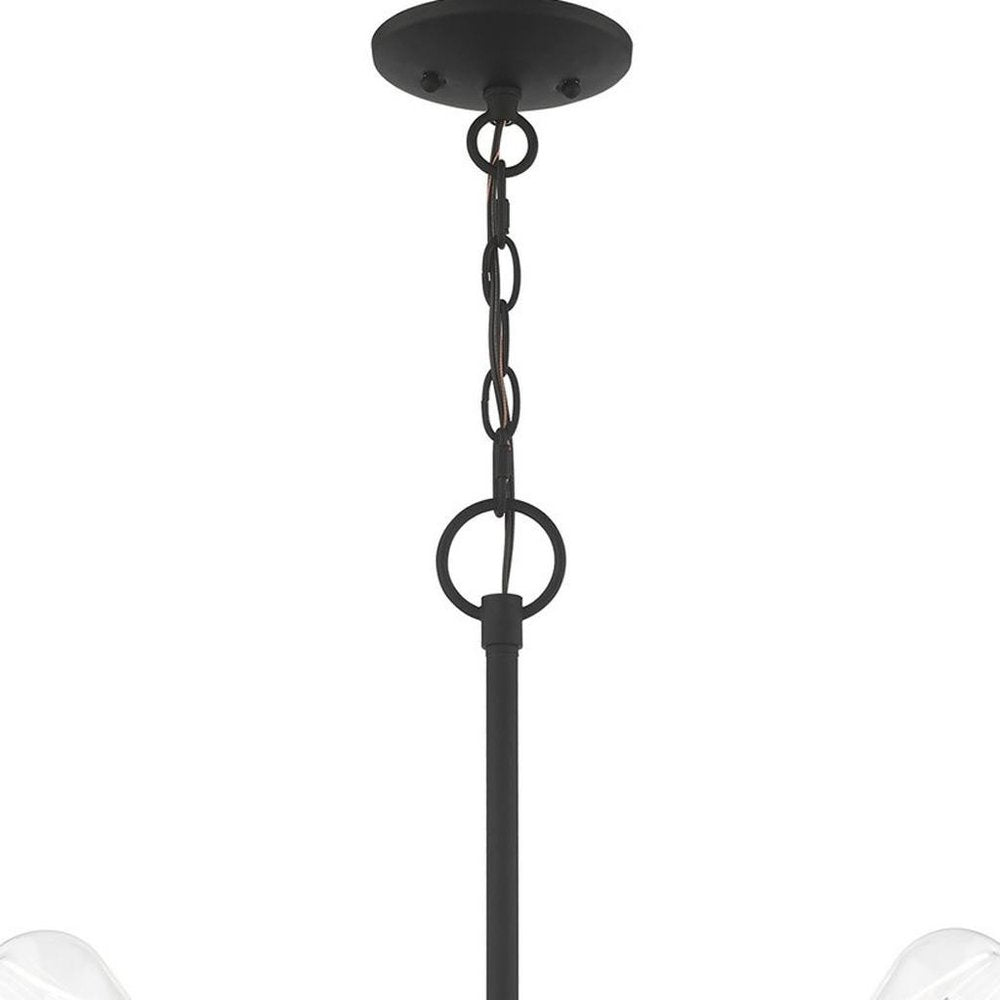 Five Light Dimmable Chandelier With Shades