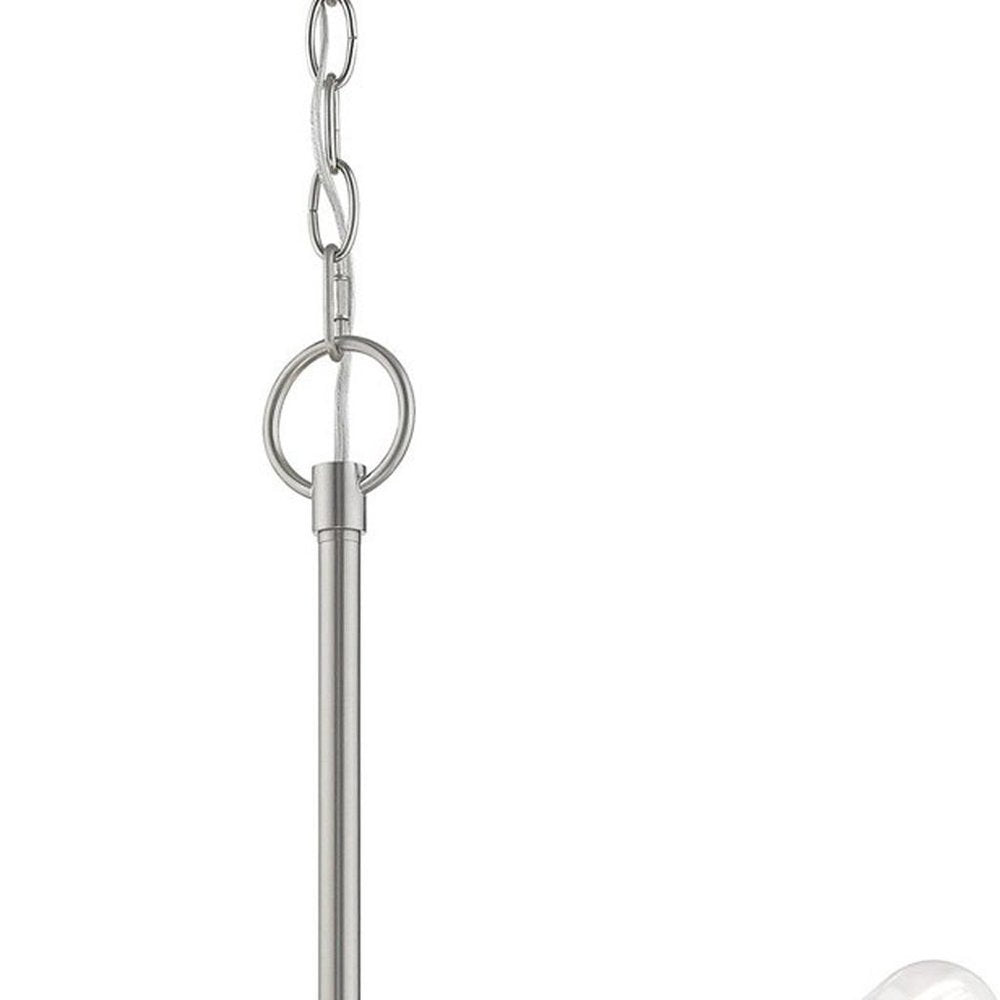 Five Light Dimmable Chandelier With Shades