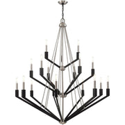 Multi Light Dimmable Chandelier With Shades