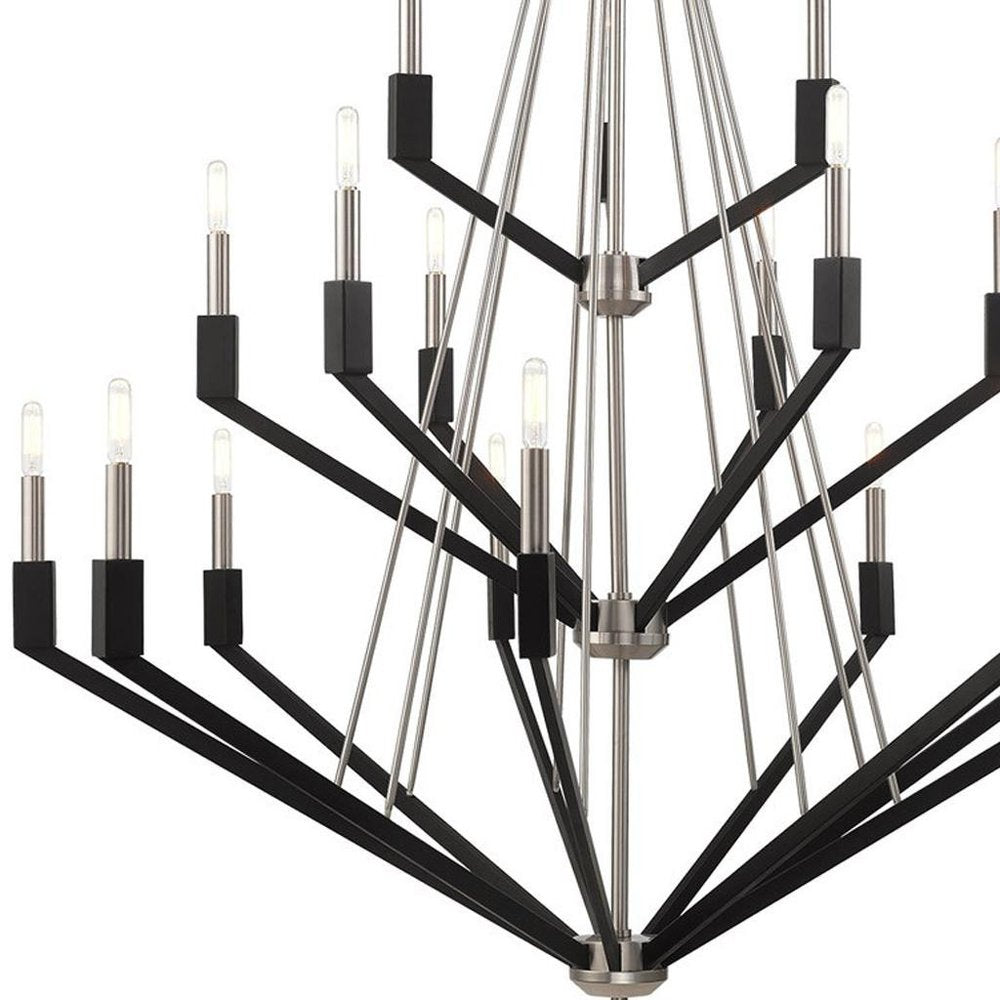 Multi Light Dimmable Chandelier With Shades