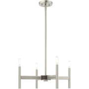 Four Light Dimmable Chandelier With Shades