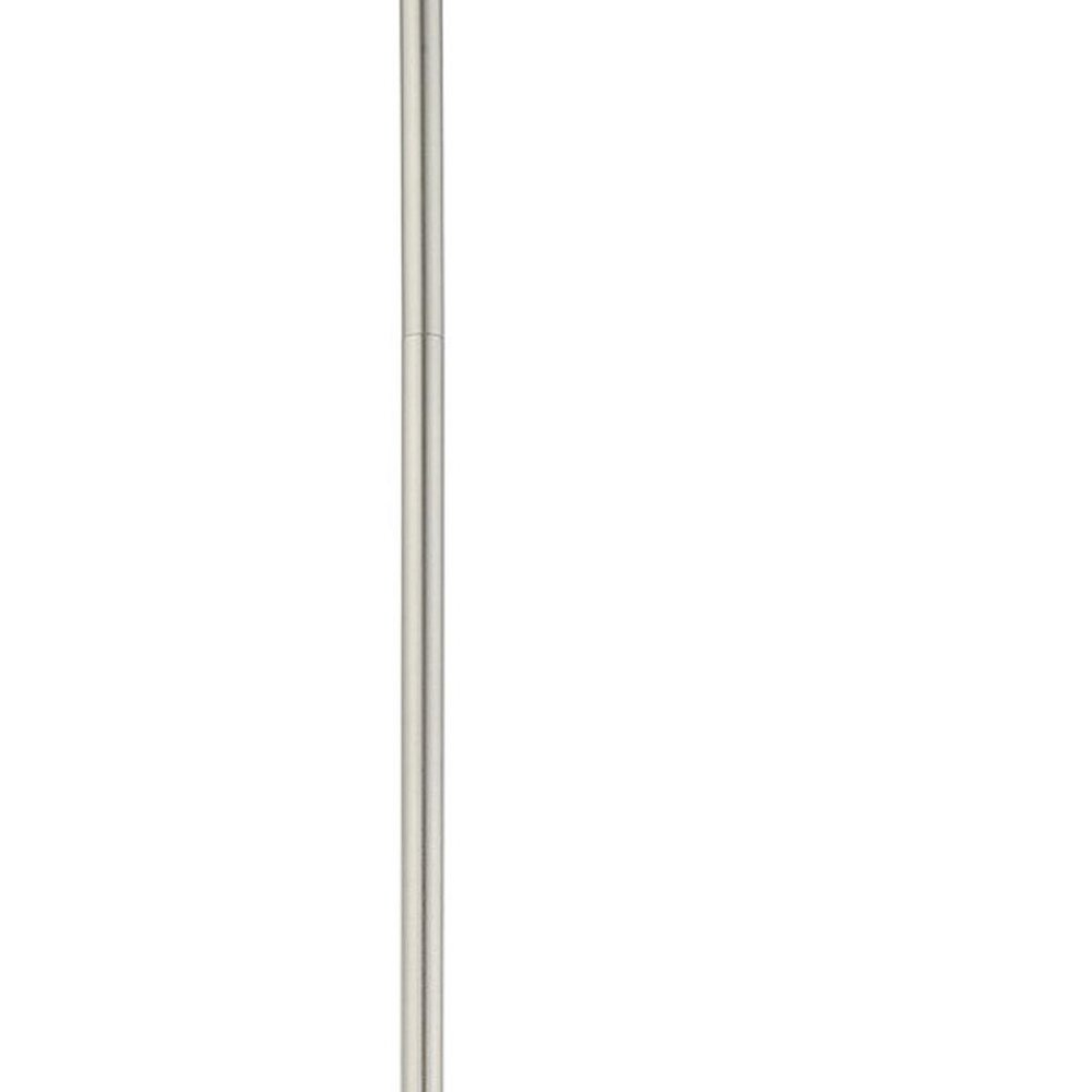 Nickel Four Light Metal Dimmable Chandelier With Shades