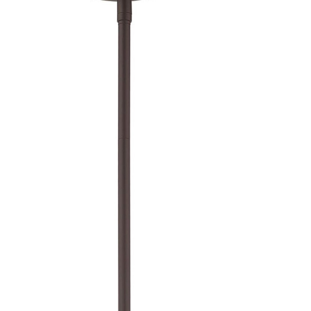 Bronze Five Light Dimmable Chandelier With Shades