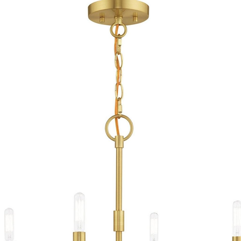 Four Light Dimmable Chandelier With Shades