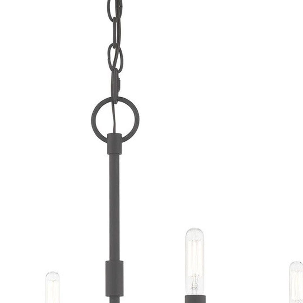 Four Light Dimmable Chandelier With Shades