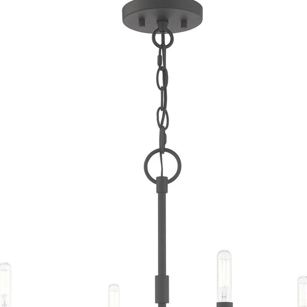Four Light Dimmable Chandelier With Shades