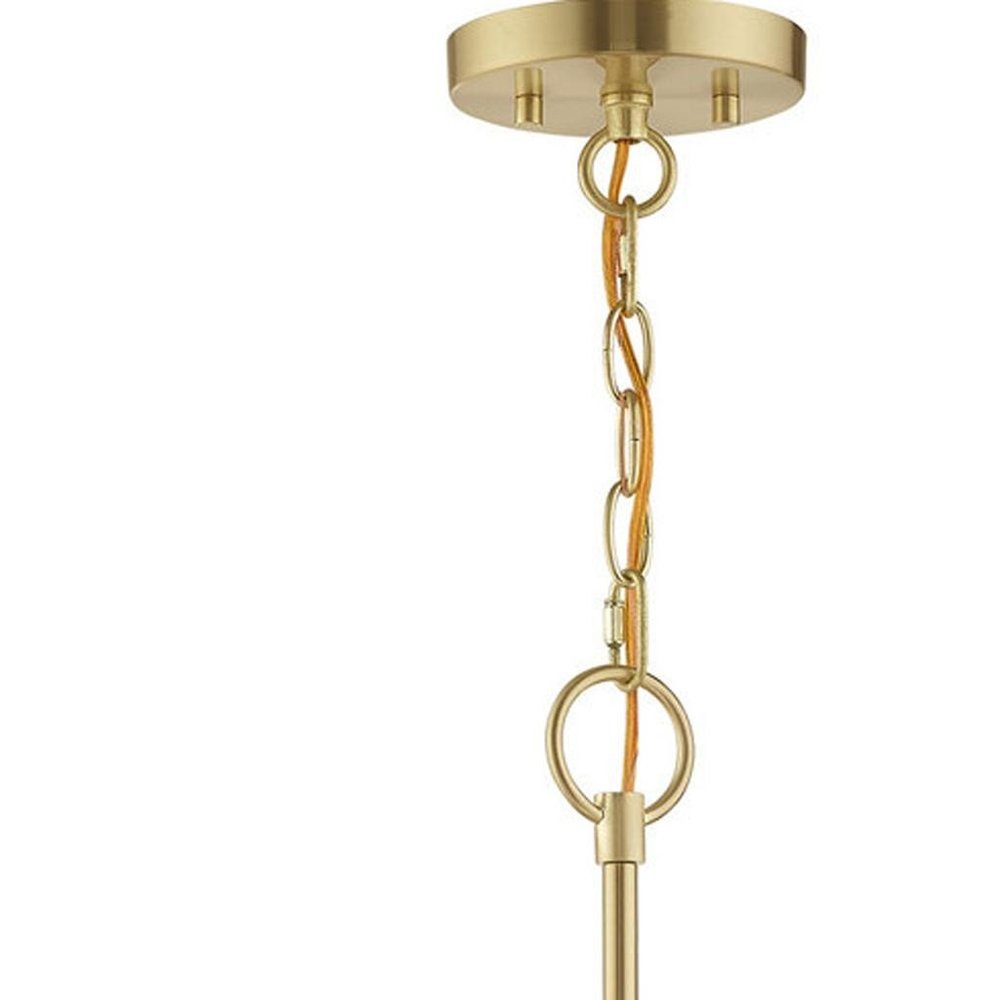 Six Light Dimmable Chandelier With Shades