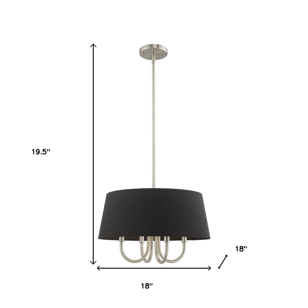 Four Light Dimmable Chandelier With Shades