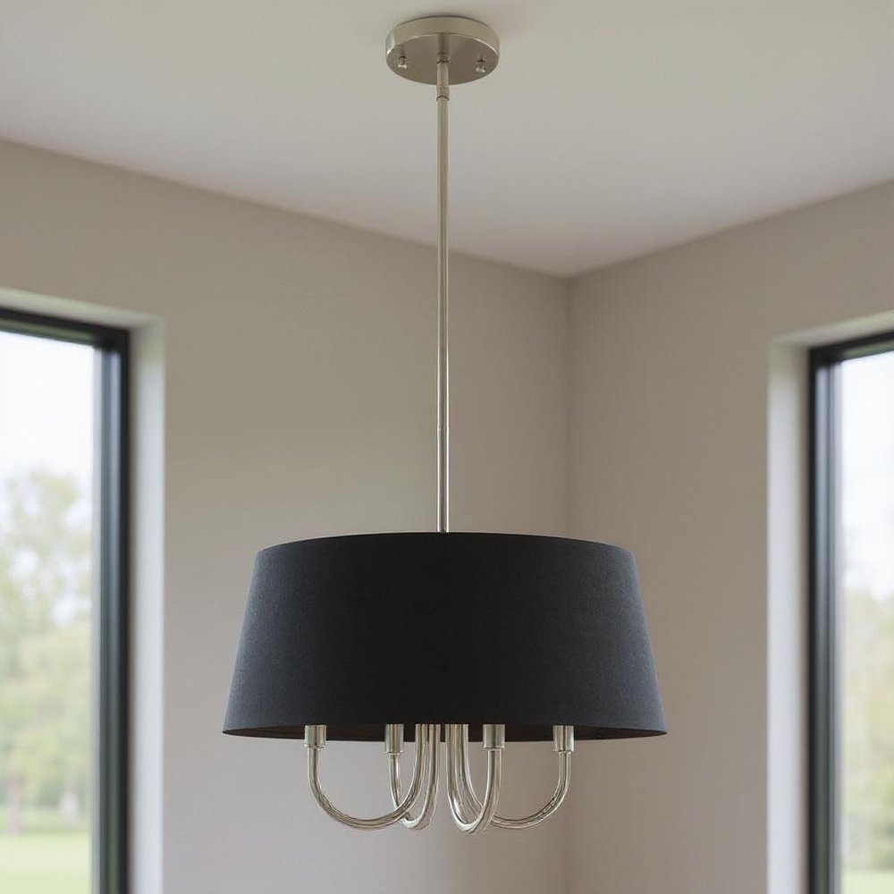 Four Light Dimmable Chandelier With Shades