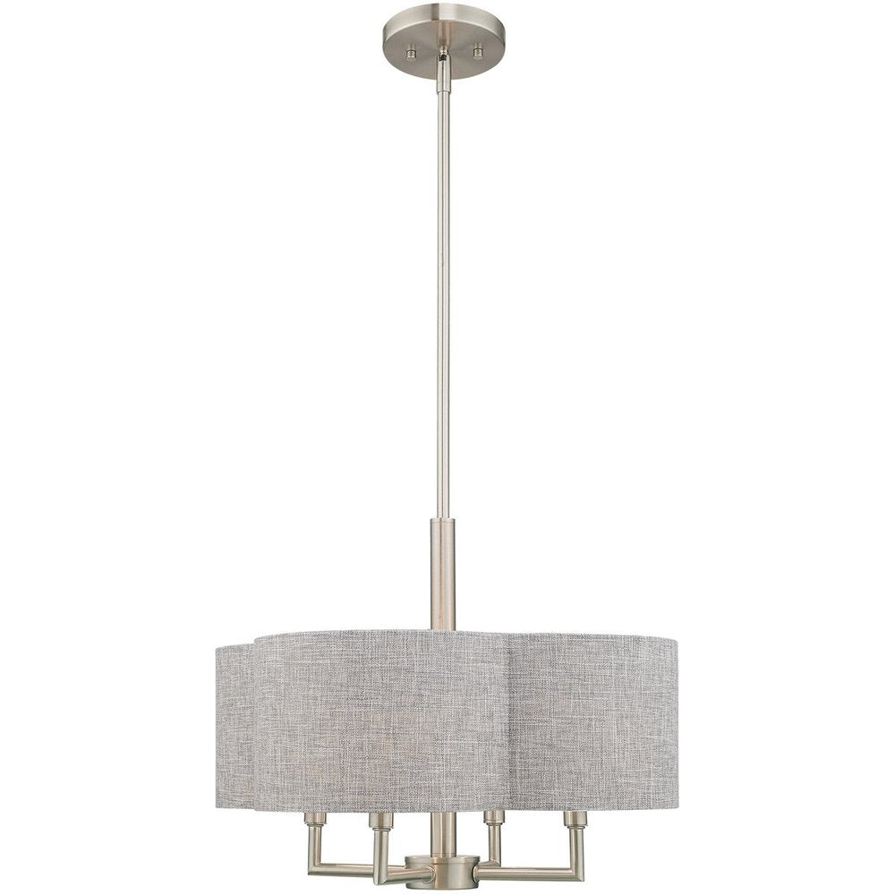 Four Light Dimmable Chandelier With Shades