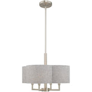 Four Light Dimmable Chandelier With Shades