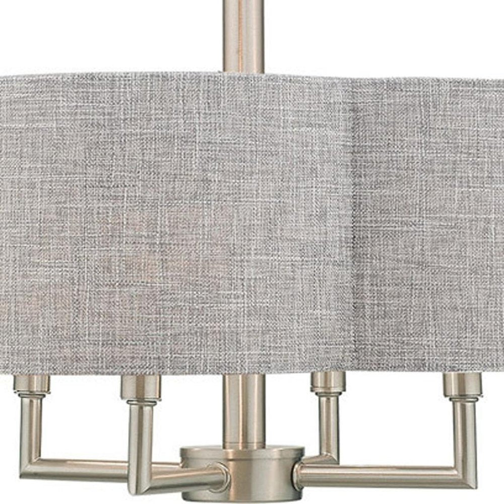 Four Light Dimmable Chandelier With Shades