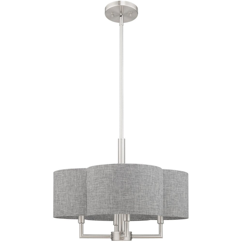 Four Light Dimmable Chandelier With Shades