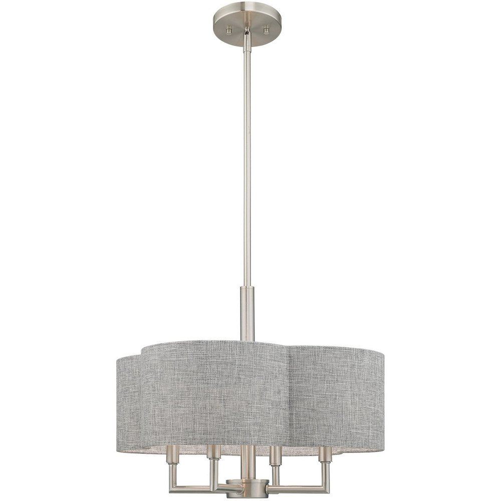 Four Light Dimmable Chandelier With Shades