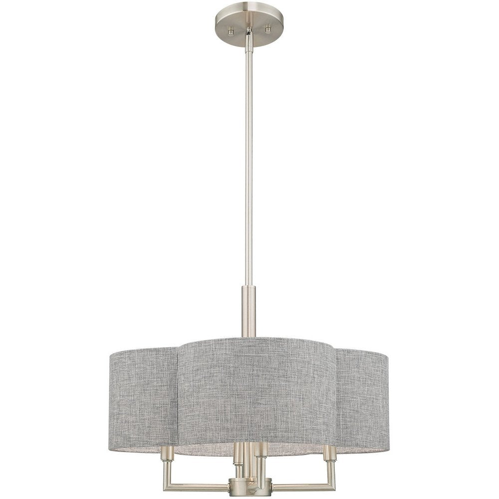 Four Light Dimmable Chandelier With Shades