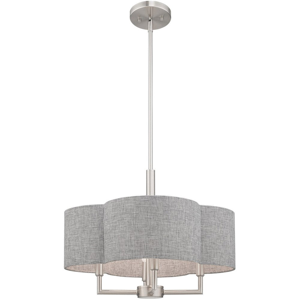 Four Light Dimmable Chandelier With Shades