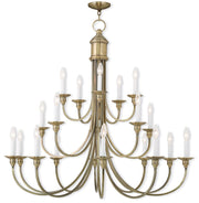 Multi Light Dimmable Chandelier With Shades