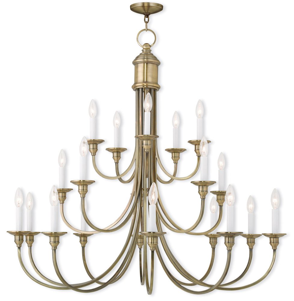 Multi Light Dimmable Chandelier With Shades