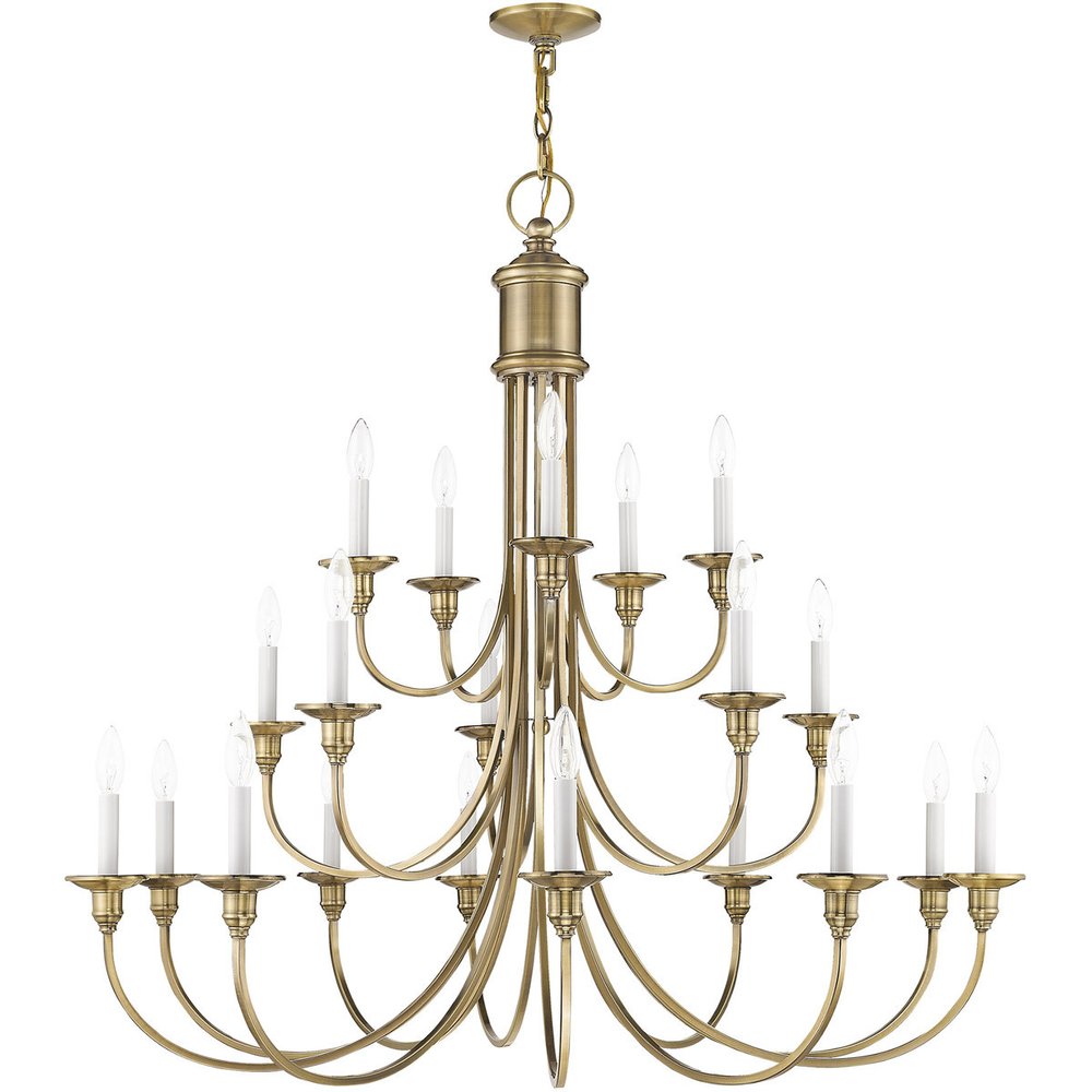 Multi Light Dimmable Chandelier With Shades
