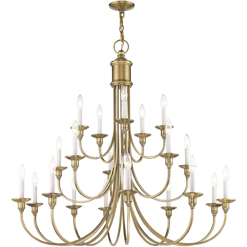 Multi Light Dimmable Chandelier With Shades