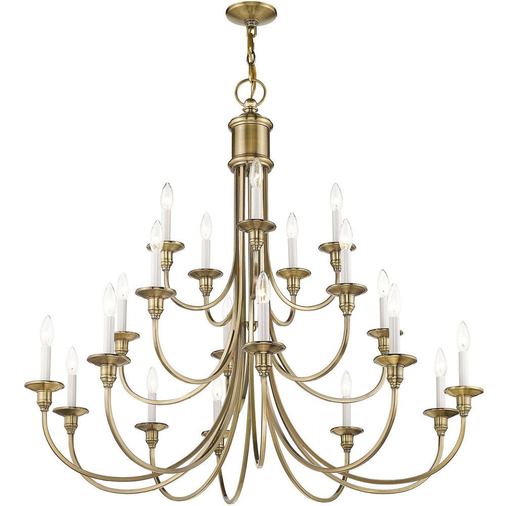 Multi Light Dimmable Chandelier With Shades
