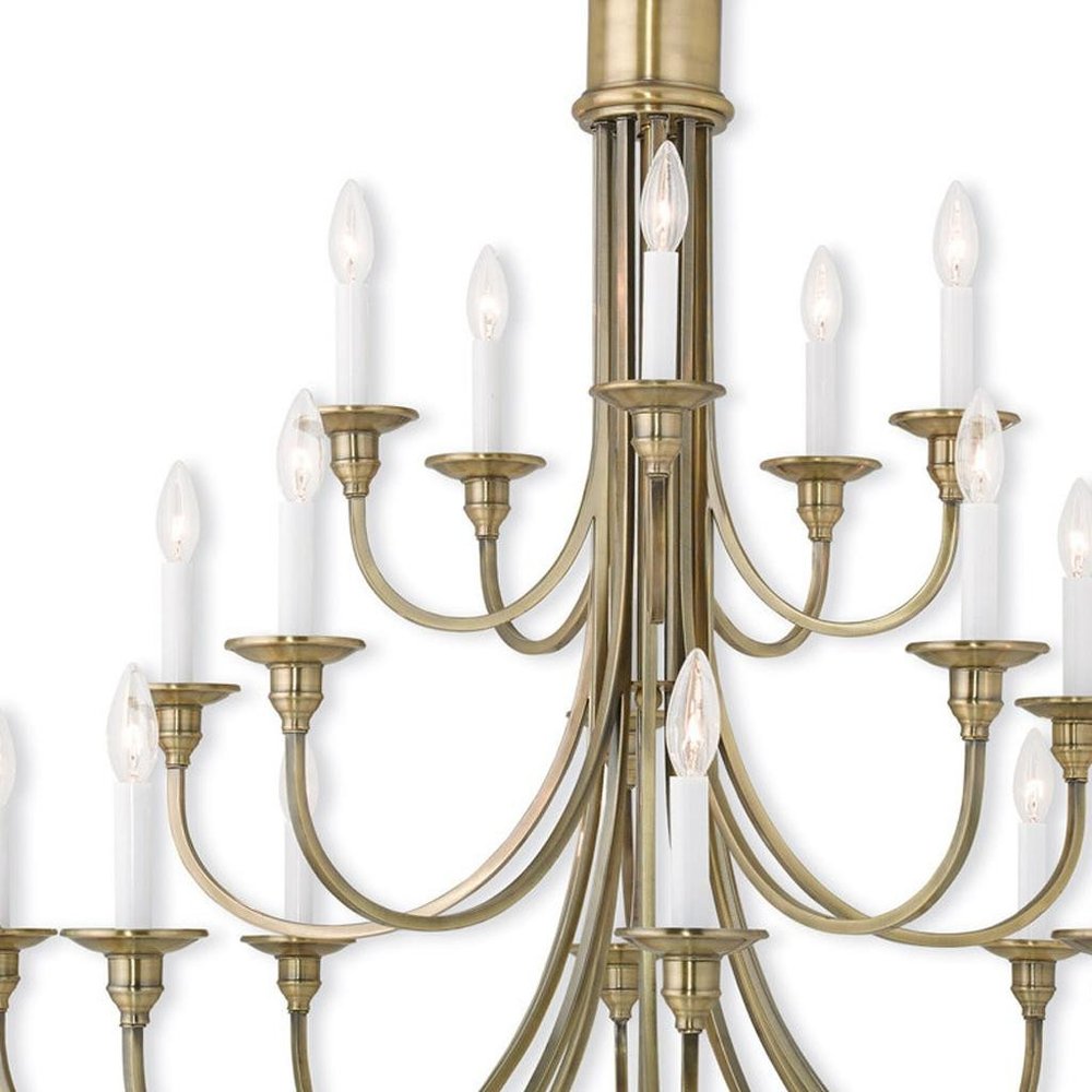 Multi Light Dimmable Chandelier With Shades
