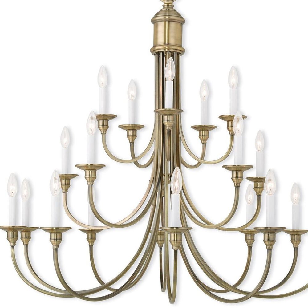 Multi Light Dimmable Chandelier With Shades