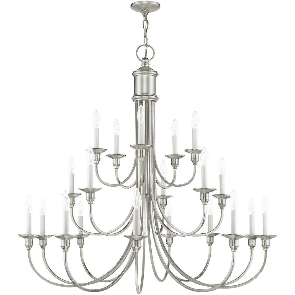 Multi Light Dimmable Chandelier With Shades